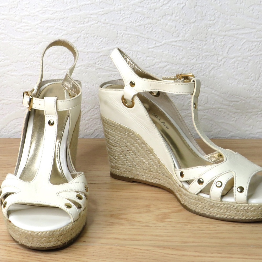 Antonio Melani, Foley wedge, cream, size 7.5